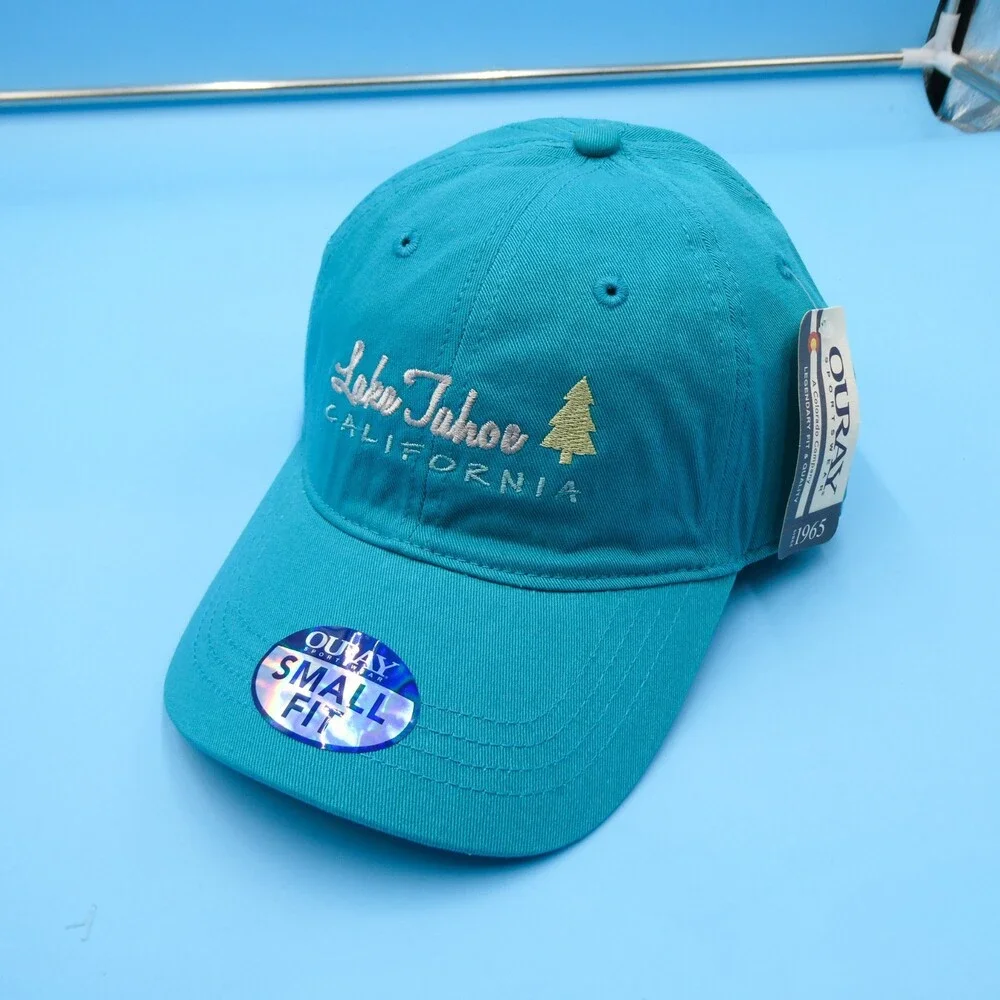 Lake Tahoe Hat Small Fit Boys Girls Youth Blue‎ Baseball Cap Nature California